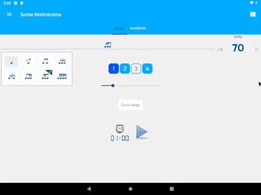 Some Metronome android App screenshot 2